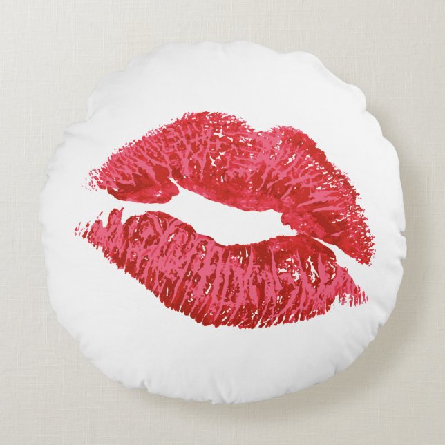 Lips Double Sided Pillow (Front)