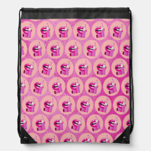 Lips Drawstring Bag