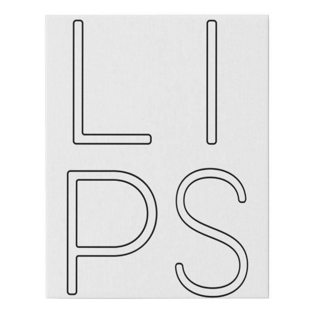 Lips Filler Lover Medical Esthetician Nu Faux Canvas Print (Front)