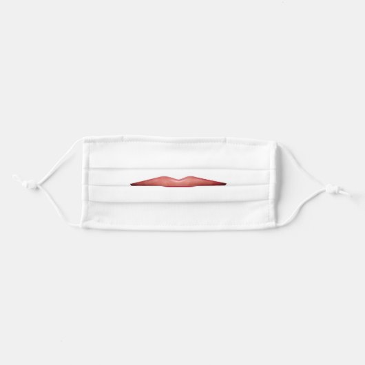 Lips Funny Adult Cloth Face Mask (Front, Folded)
