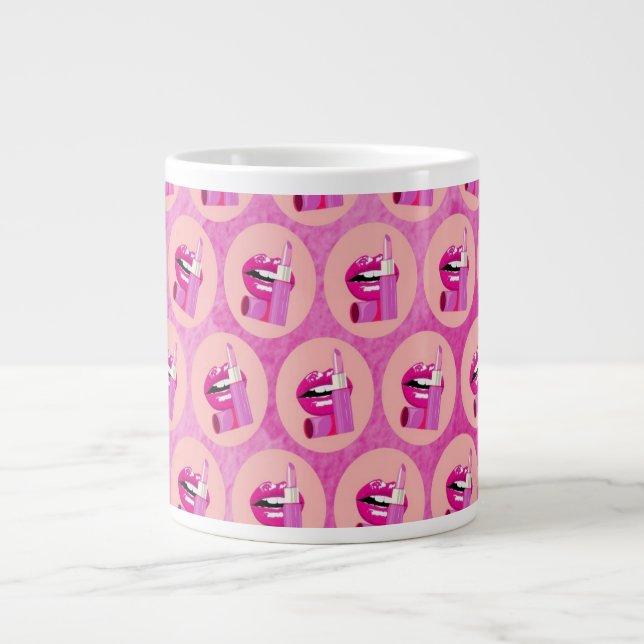 Lips Giant Coffee Mug (Front)