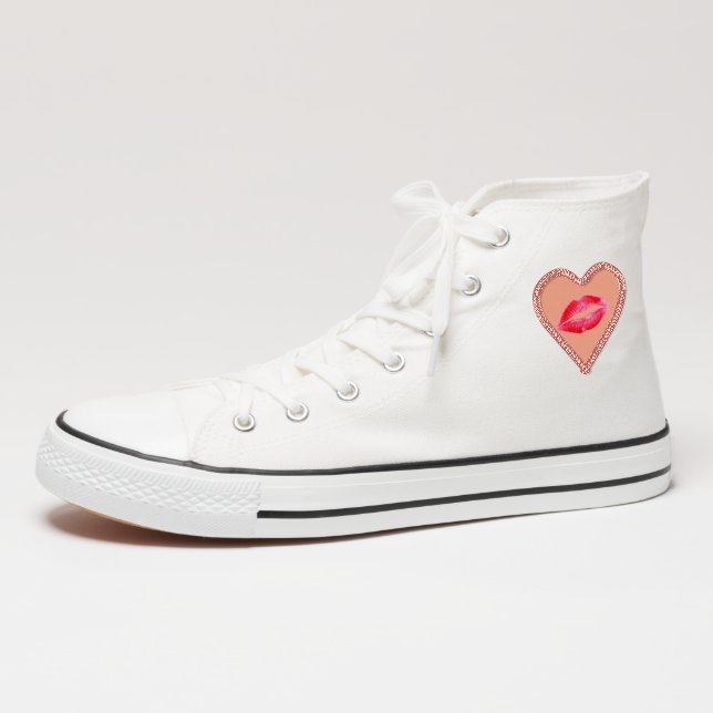 Lips Heart Shaped Patch (On Shoe Ankle)