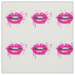 Lips kiss fashion glamour makeup trendy pink fabric