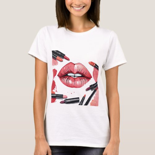 Lips  lipstick T_Shirt