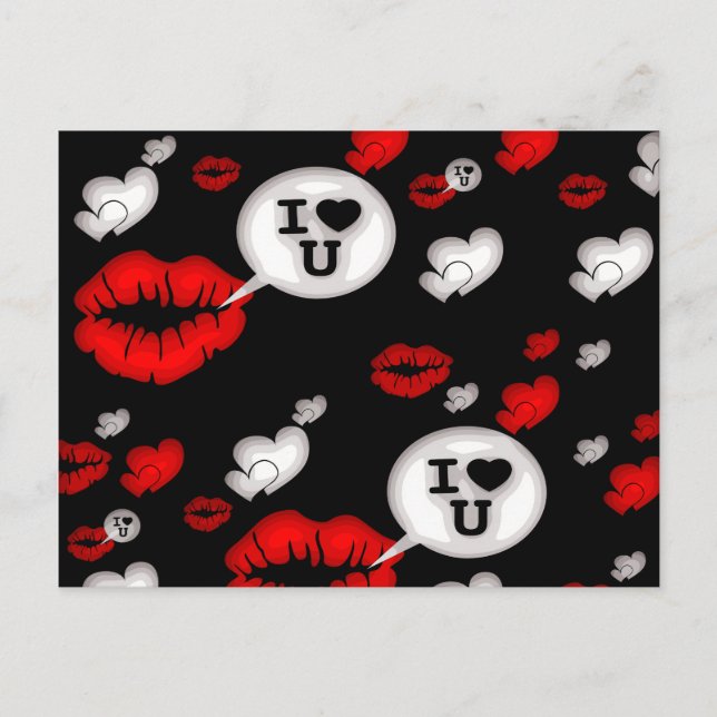 Lips & Love Talk Postcard (Front)