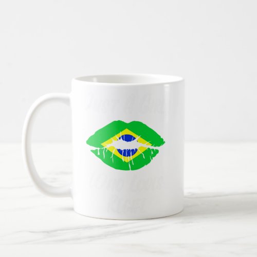 Lips Mouth Love Brazilian Flag Recife  Coffee Mug