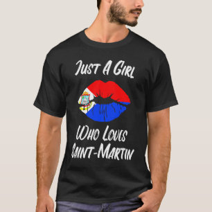 Lips Mouth Love Flag St Maarten T-Shirt