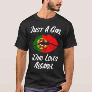 Lips Mouth Love Portuguese Flag Algarve T-Shirt