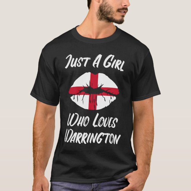 Lips Mouth Love Saint George's Cross Flag Warringt T-Shirt (Front)