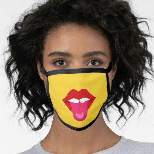 Lips Mouth Tongue Face Mask