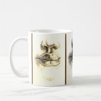 Lips & Nose Pencil Drawing Art Mug