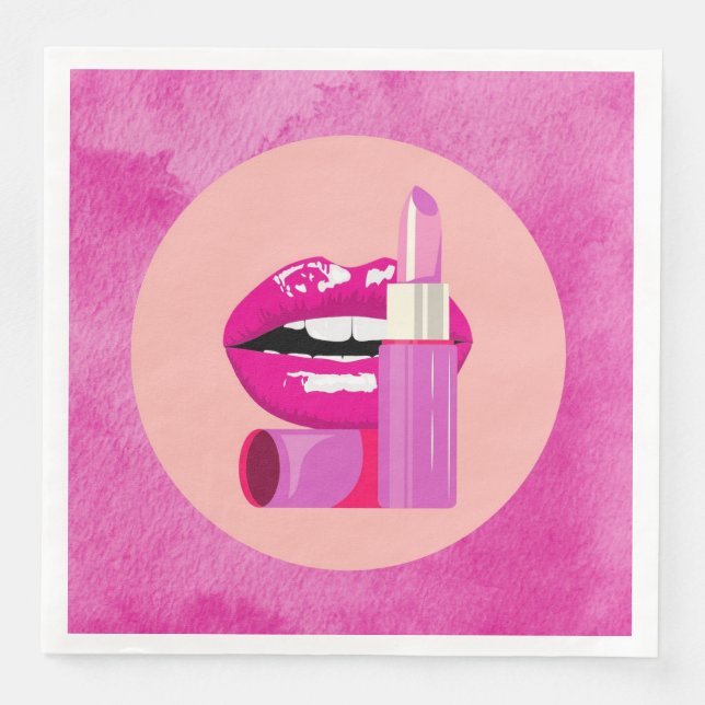 Lips Paper Dinner Napkins (Front)