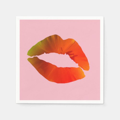 Lips  paper napkins