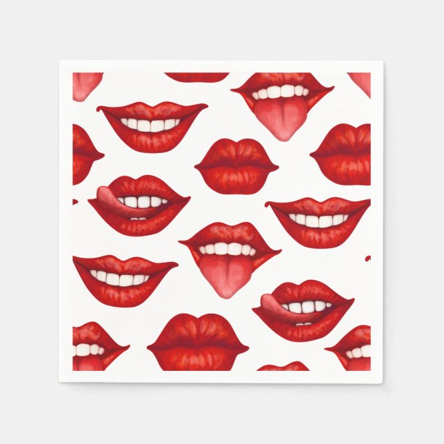 Lips Paper Napkins (Front)