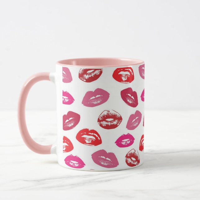 Lips Pattern Mug (Left)