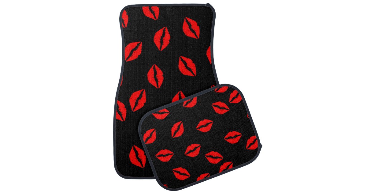 Lips Pattern on Car Mats Zazzle