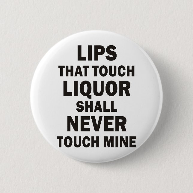 Lips Pinback Button (Front)