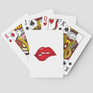 lips poker cards
