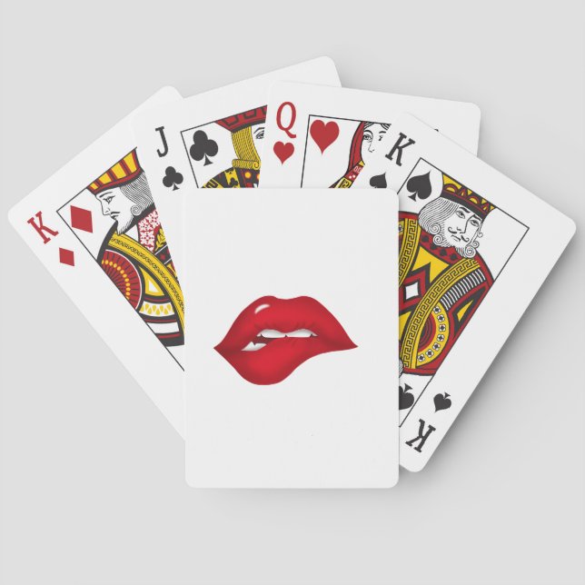 lips poker cards (Back)