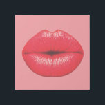 LIPS POP ART KISS CANVAS ART PRINT<br><div class="desc">POP ART KISS WRAPPED CANVAS</div>