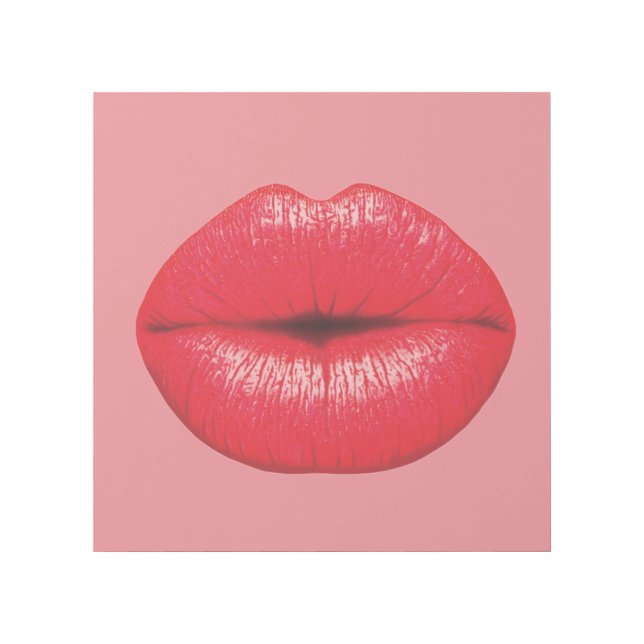 LIPS POP ART KISS CANVAS ART PRINT (Front)