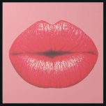 LIPS POP ART KISS CANVAS ART PRINT<br><div class="desc">POP ART KISS WRAPPED CANVAS</div>