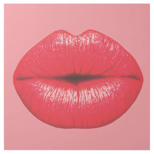 LIPS POP ART KISS CANVAS ART PRINT