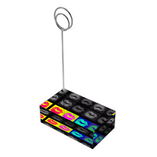Lips POP Art Table Card Holder