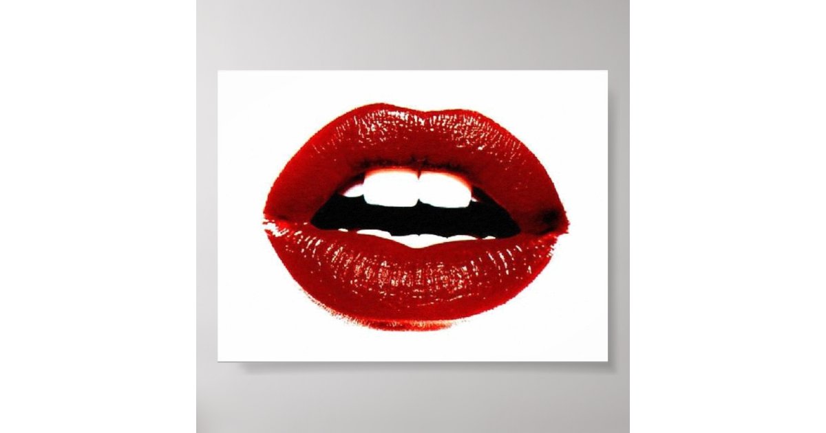 Lips Poster | Zazzle