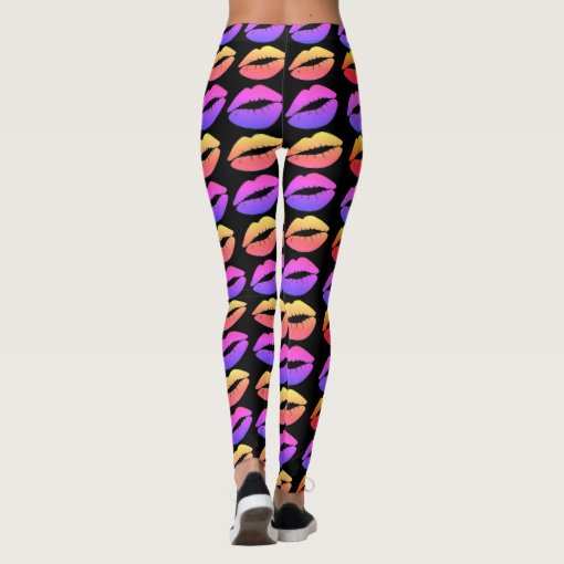 Lips print leggings | Zazzle