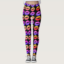 Women's Lips Leggings | Zazzle