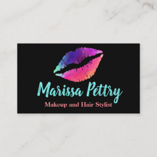 Lips Rainvow, Makeup artist, appointment Business Card