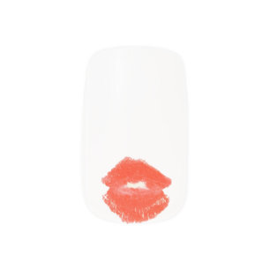 Lips Red lipstick Mouth Pouty Minx Nail Wraps