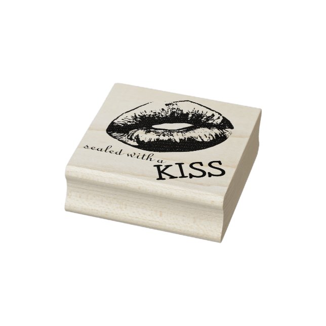 Lips - Sealed with a Kiss Rubber Stamp (Stamp)