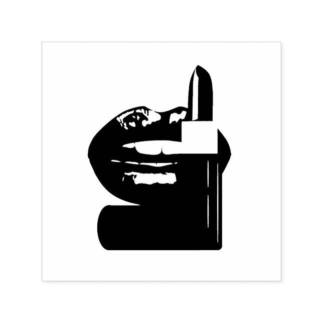 Lips Self-inking Stamp (Design)