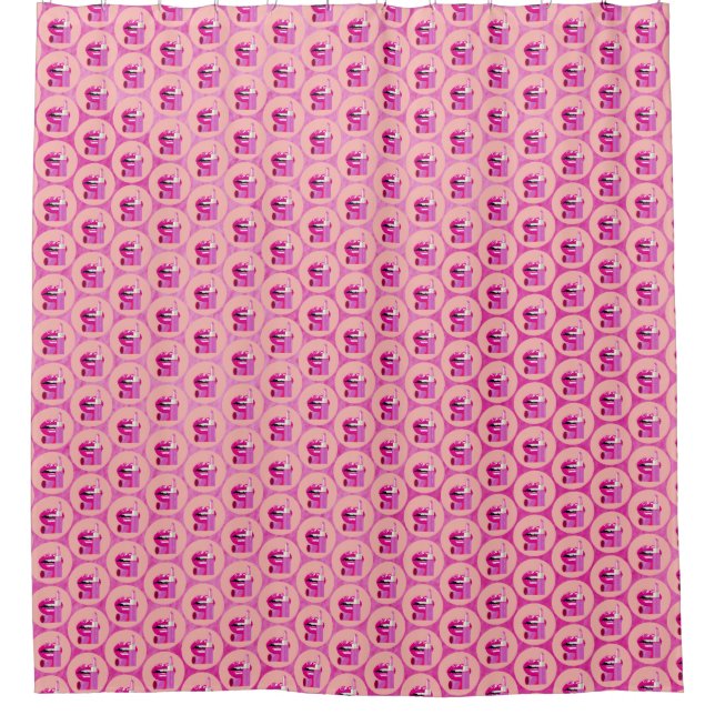 Lips Shower Curtain (Front)