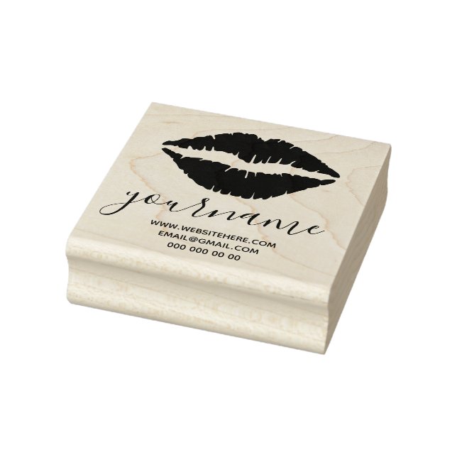 Lips signature rubber stamp (Stamp)