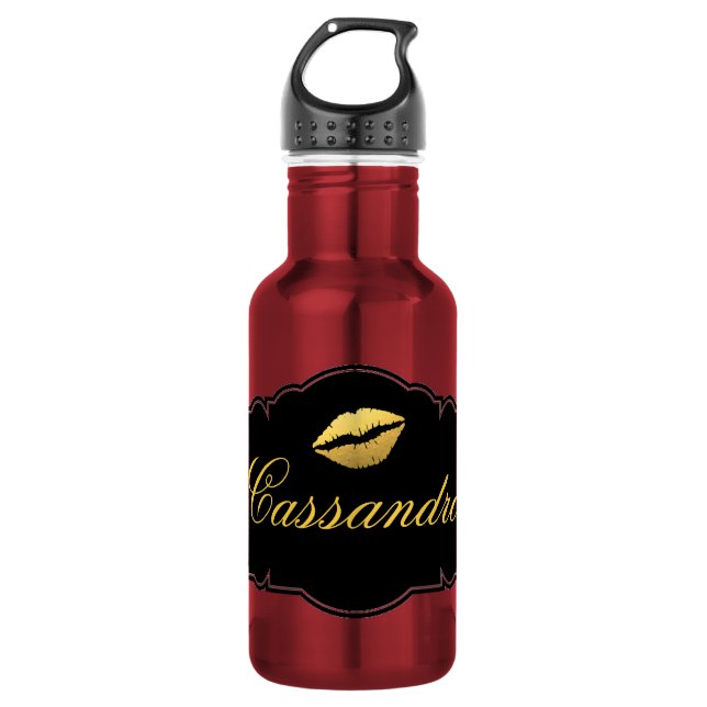 Lips Stainless Steel Water Bottle (Front)
