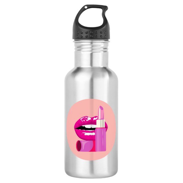 Lips Stainless Steel Water Bottle (Front)
