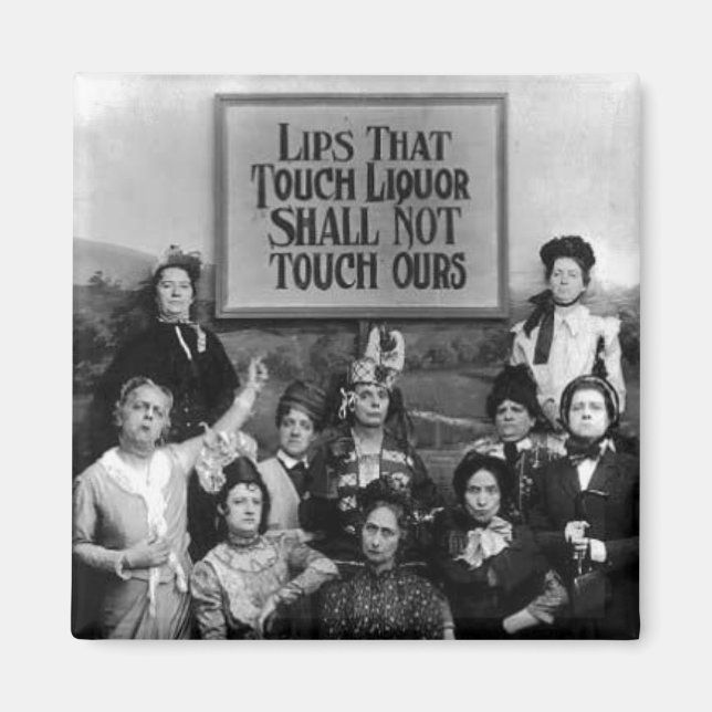 Lips that touch Liquor Magnet (Front)