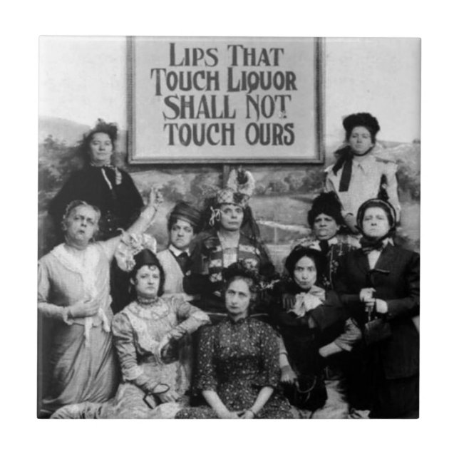 Lips That Touch Liquor Shall Not Touch Ours Tile (Front)