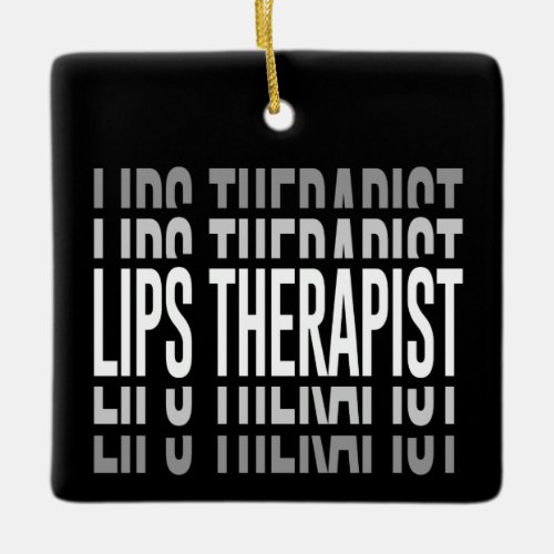 Lips Therapist Lip Filler Aesthetic Nurs Ceramic Ornament