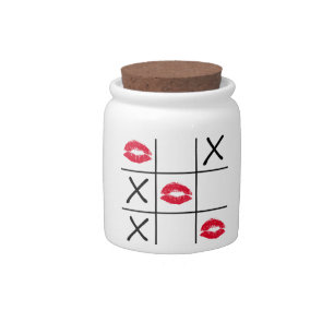 Lips Tic Tac Toe Candy Jar
