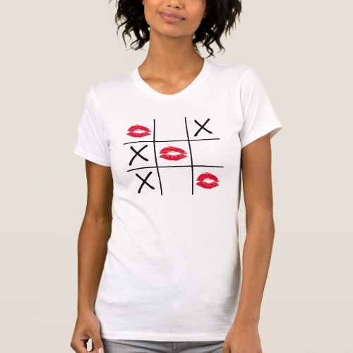 Lips Tic Tac Toe T_Shirt