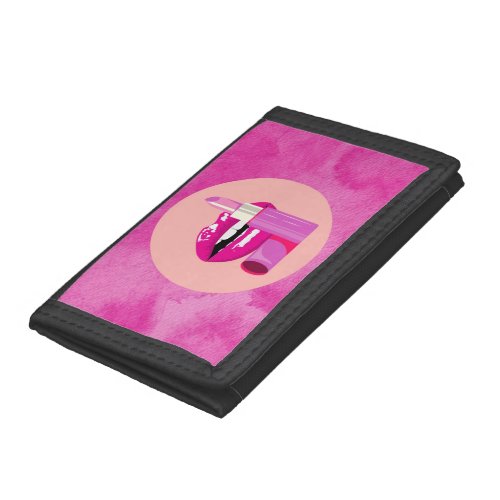 Lips Trifold Wallet