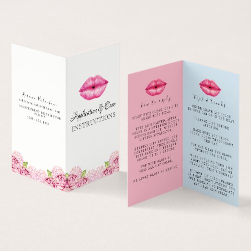 Lipsense Application Instructions Business Card