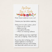 LipSense Application & Tips Card (Back)