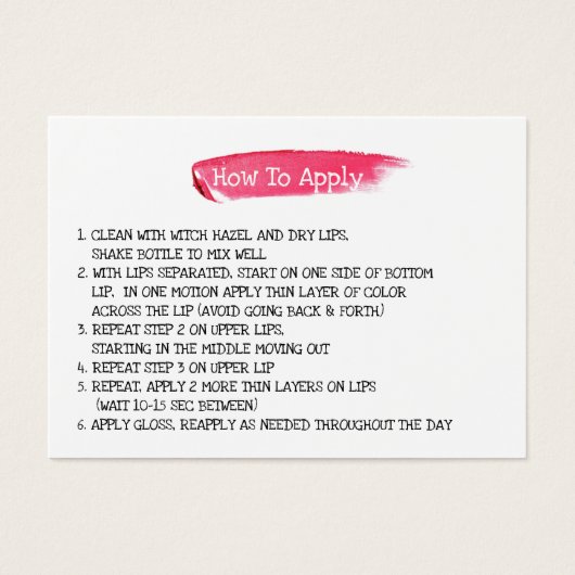 Lipsense Distributor Lips Stains How to Apply (Front)