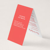 LipSense distributor watercolor red gold lipstick Business Card (Back)