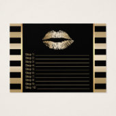 LipSense Gold Lips Application Instructions (Back)